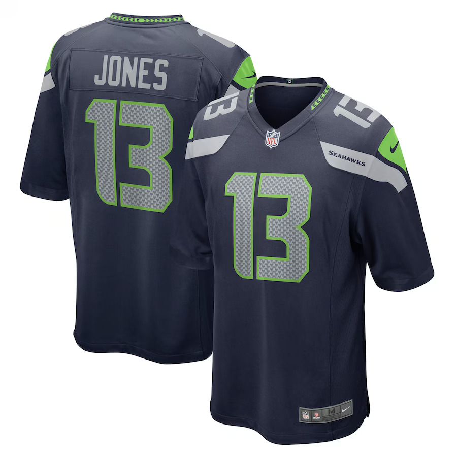 Men Seattle Seahawks #13 Josh Jones Nike College Navy Home Game Player NFL Jersey->seattle seahawks->NFL Jersey